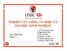 Đề Tài: NGHIÊN CỨU CÔNG TY HSBC VÀ BÀI HỌC KINH NGHIỆM