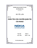 Tiểu luận: Phân tích câu chuyện quản trị của Nokia