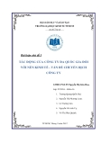 Đề Tài: Tác động của công ty đa quốc gia đối với nền kinh tế - vấn đề chuyển dịch công ty
