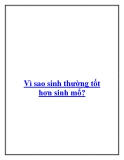 Vì sao sinh thường tốt hơn sinh mổ?