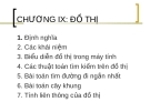 CHƯƠNG IX: ĐỒ THỊ