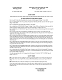 Quyết định số 22/2012/QĐ-UBND  