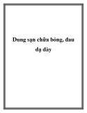 Dung sạn chữa bỏng, đau dạ dày.