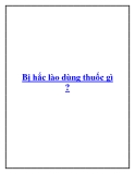 Bị hắc lào dùng thuốc gì 