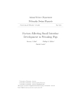 Factors Affecting Small Intestine Development in Weanling Pigs