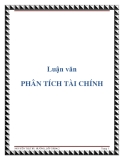 Luận văn: PHÂN TÍCH TÀI CHÍNH