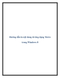 Hướng dẫn in nội dung từ ứng dụng Metro trong Windows 8