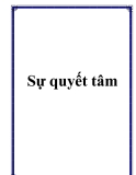 Sự quyết tâm