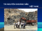 GIÁO TRÌNH TÀI NGUYÊN KHOÁNG SẢN ViỆT NAM