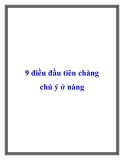 9 điều đầu tiên chàng chú ý ở nàng