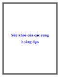 Sức khoẻ của các cung hoàng đạo