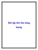 Bài tập thở thu năng lượng