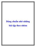 Dáng chuẩn nhờ những bài tập theo nhóm
