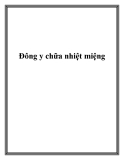 Đông y chữa nhiệt miệng