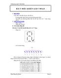 Tài liệu thực hành Vi điều khiển BÀI 3: ĐIỀU KHIỂN LED 7 ĐOẠN