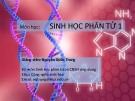 Môn học:  SINH HỌC PHÂN TỬ 1-Nguyễn Quốc Trung