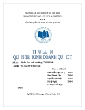 Đề tài :  Phân tích môi trường CHLB Đức