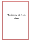 Quyền năng nữ doanh nhân