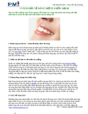 5 CÁCH BẢO VỆ RĂNG MIỆNG KHỎE MẠNH
