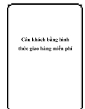 Câu khách bằng hình thức giao hàng miễn phí