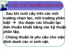 CÁC THỬ NGHIỆM SINH HÓA