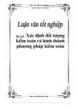 ĐỀ TÀI: "Xác định đối tượng kiểm toán và hình thành phương pháp kiểm toán"
