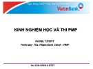 Kinh nghiệm Học và thi  PMP