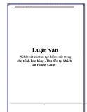 Luận văn: “Khảo sát các thủ tục kiểm soát trong chu trình Bán hàng - Thu tiền tại khách sạn Hương Giang”