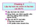 Chương 4Lập dự toán tài chính và Dự báo các BCTC