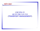 Quản trị vận tải - Quản trị Logistics