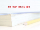 Bài 4: Phân tích dữ liệu