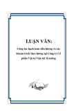 LUẬN VĂN: Công tác hạch toán tiền lương và các khoản trích theo lương tại Công ty Cổ phần Vật tư Vận tải Xi măng