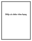 Diếp cá chữa viêm họng