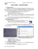 Bài giảng SolidWorks 2008