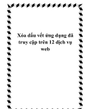 Xóa dấu vết ứng dụng đã truy cập trên 12 dịch vụ web