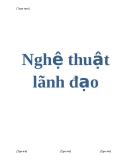 NGHE THUAT LANH DAO