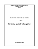 PHÂN TÍCH THIẾT KẾ HỆ THỐNG - Hệ thống quản lý trông gửi xe