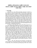 ĐƯỜNG LỐI KHÁNG CHIẾN TOÀN DÂN TRONG CHIẾN TRANH CHỐNG THỰC DÂN PHÁP (1945-1954)