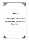 LUẬN VĂN:  Tổ chức công tác kế toán nguyên vật liệu tại công ty TNHH Hoá Bách Khoa