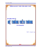 Bài giảng tóm tắt hệ thống viễn thông