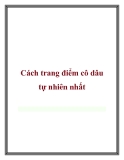 Cách trang điểm cô dâu tự nhiên nhất