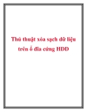 Thủ thuật xóa sạch dữ liệu trên ổ đĩa cứng HDD