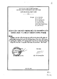 Nghiên cứu đặc điểm địa hóa các chất chỉ thị đánh dấu phận tử  nhằm định hướng đánh giá  tốc độ lắng đọng trầm tích, chất lượng  và nguồn gốc ô nhiễm  môi trường trầm tích một số vùng cửa sông và cảng biển lớn Bắc Trung bộ Việt Nam ( Thanh Hóa - Hà Tĩnh )