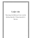 Tiểu luận: Thực trạng việc khiếu nại, tố cáo ở các địa phương cũng như ở Trung ương nước ta hiện nay