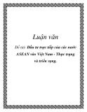 Luận văn: Đầu tư trực tiếp của các nước ASEAN vào Việt Nam - Thực trạng và triển vọng.