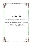 LUẬN VĂN: Hoàn thiện công tác kế toán bán hàng và xác định kết quả kinh doanh tại công ty CPTM tin học &kỹ thuật công nghệ Tân Dương