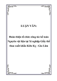  Luận văn tốt nghiệp: Hoàn thiện tổ chức công tác kế toán Nguyên vật liệu tại Xí nghiệp Giầy thể thao xuất khẩu Kiêu Kỵ - Gia Lâm