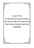 LUẬN VĂN: Tổ chức hạch toán nguyên vật liệu và việc nâng cao hiệu quả sử dụng vốn lưu động ở công ty bóng đèn phích nước Rạng Đông