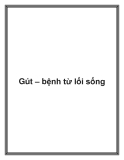 Gút – bệnh từ lối sống