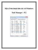 Một số thủ thuật hữu ích với Windows Task Manager – P.2